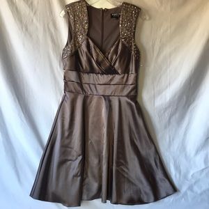 Satin Sequined Dress Sz 6